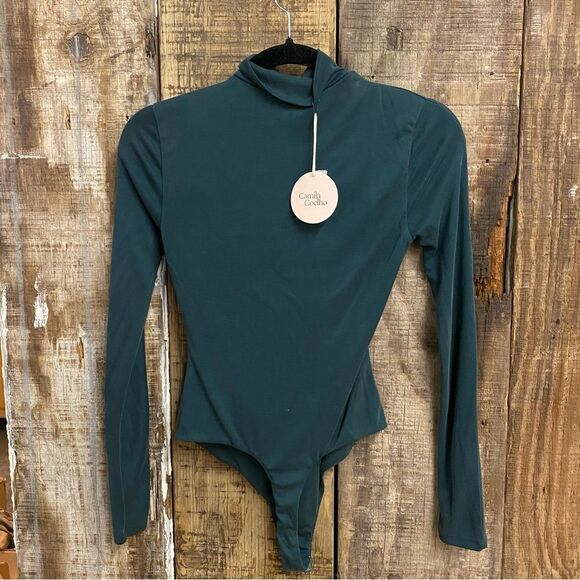 Camila Coelho Mabel Bodysuit Emerald Green
Teal Cutout one piece Revolve XXS - Picture 6 of 8